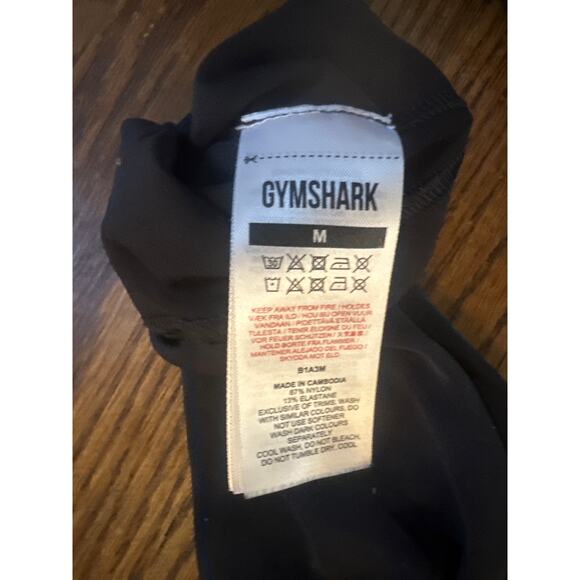 Women M Gymshark Black Studio 7/8 All In One Jumpsuit Yoga Dance Strappy Stretch - Picture 5 of 5